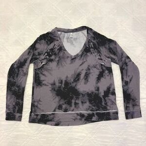 Mudd Tanbeige black and gray‎ long sleeve shirt small